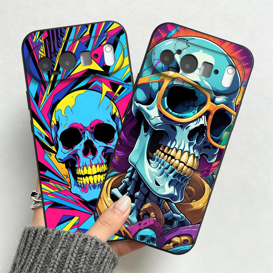 Phone Cases Google Pixel 7 - เคสโทรศัพท์ลายศีรษะสไตล์นีออนป๊อปอาร์ตสำหรับ Google Pixel 10A 6a 7a