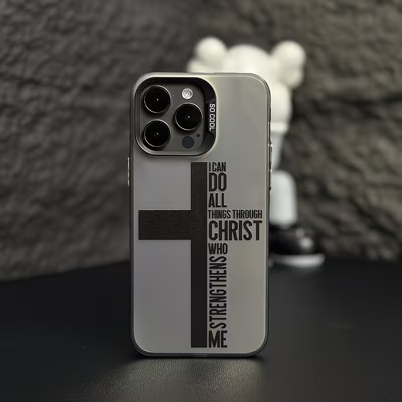 Phone Cases Xs - เคสโทรศัพท์กันรอยนิ้วมือ ลายกางเขน สำหรับ iPhone 17 16