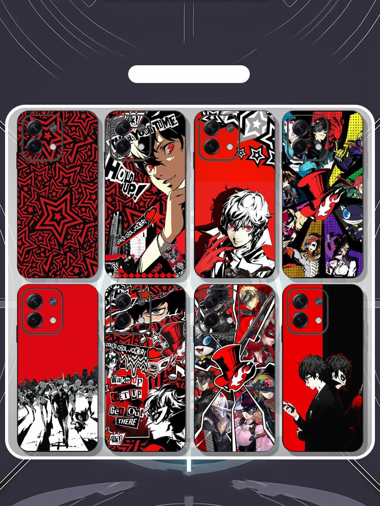 Phone Cases Redmi - เคสโทรศัพท์ลายโปสเตอร์เกม Persona 5 Joker สุดฮิต สำหรับ