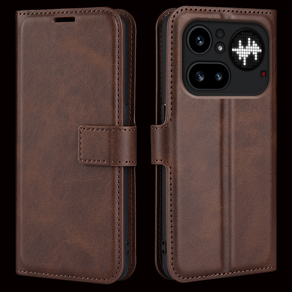 Phone Cases Nothing 3A - เคสหนังวัวแท้แบบพับได้ สำหรับ Nothing Phone 4A Pro