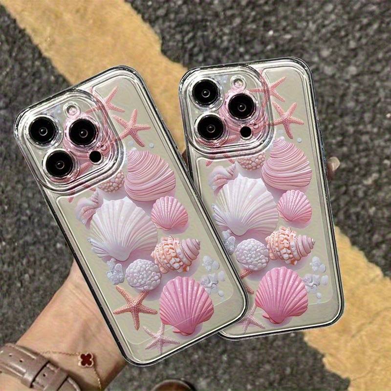 Phone Cases Unique - เคสโทรศัพท์ลายเปลือกหอยสีชมพูสุดฮิต สำหรับ iPhone 17 18 Air