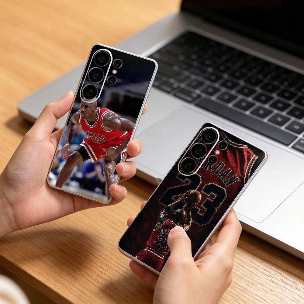 Phone Cases Jordan - เคสโทรศัพท์ใส God of Basketball Michael J-Jordan