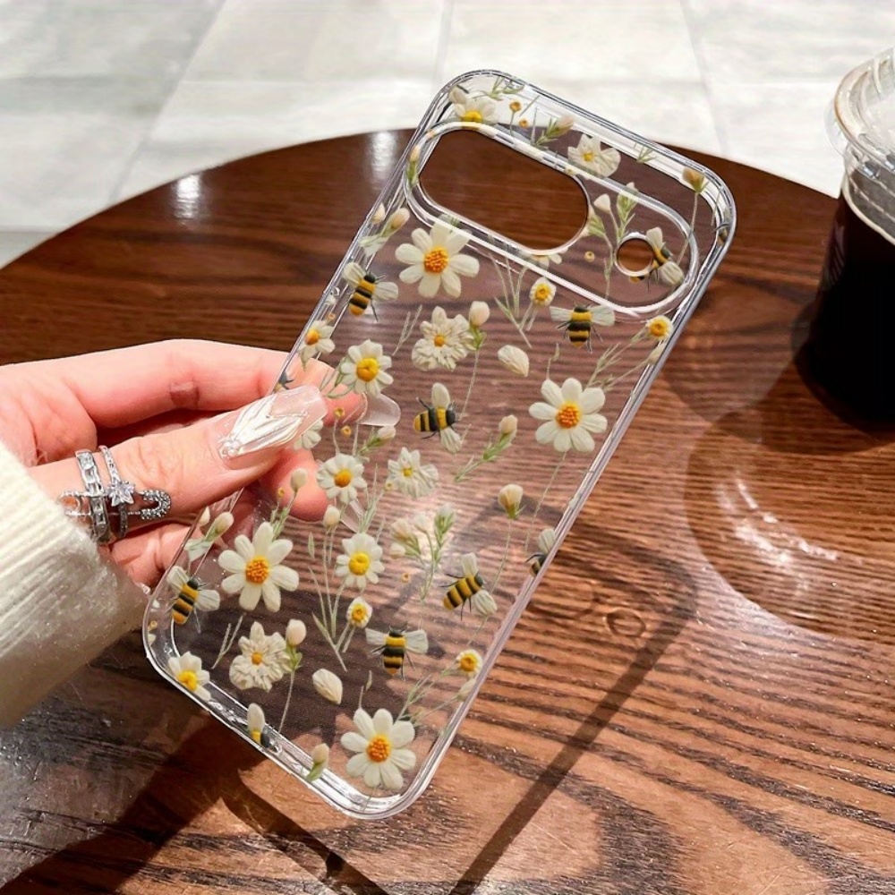 Google Pixel 9 Pro - เคสโทรศัพท์ลายดอกไม้ผึ้งน่ารัก สำหรับ Google Pixel 10 9