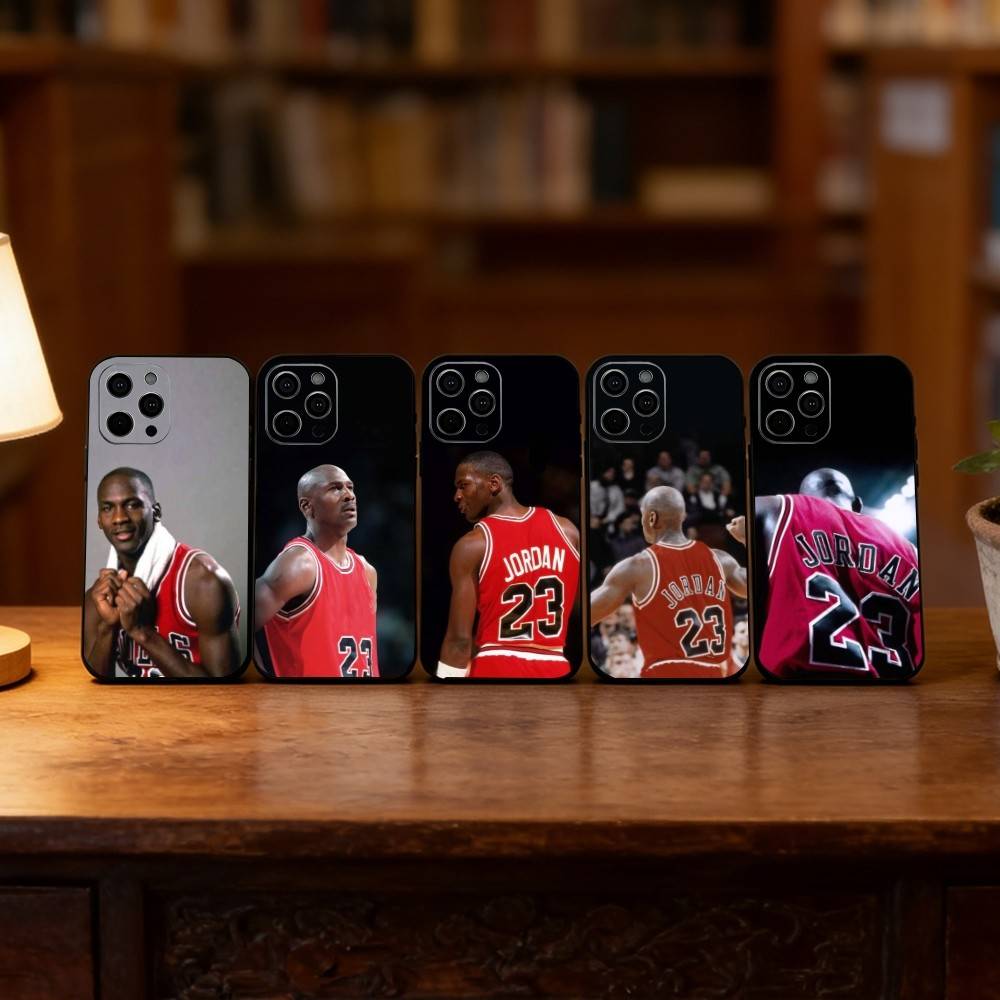 Phone Cases Jordan - เคสโทรศัพท์ลายบาสเก็ตบอล J-Jordan 23 สำหรับ iPhone 17,16,15,14,13,12,11