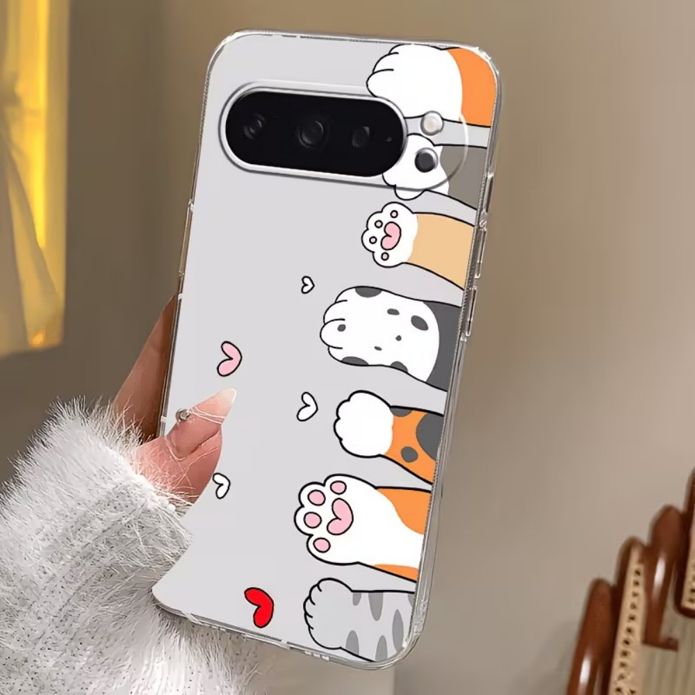 เคสโทรศัพท์ซิลิโคนใสลายอุ้งเท้ - Phone Cases Google Pixel 7 บทวิจารณ์และราคา