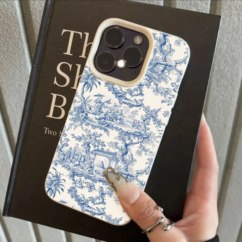 เคสโทรศัพท์ลายครามสีน้ำเงินขาว - Phone Cases Trending บทวิจารณ์และราคา