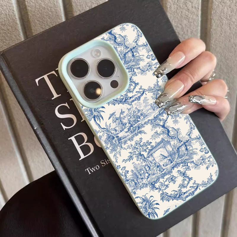 เคสโทรศัพท์ลายครามสีน้ำเงินขาว - Phone Cases Trending บทวิจารณ์และราคา