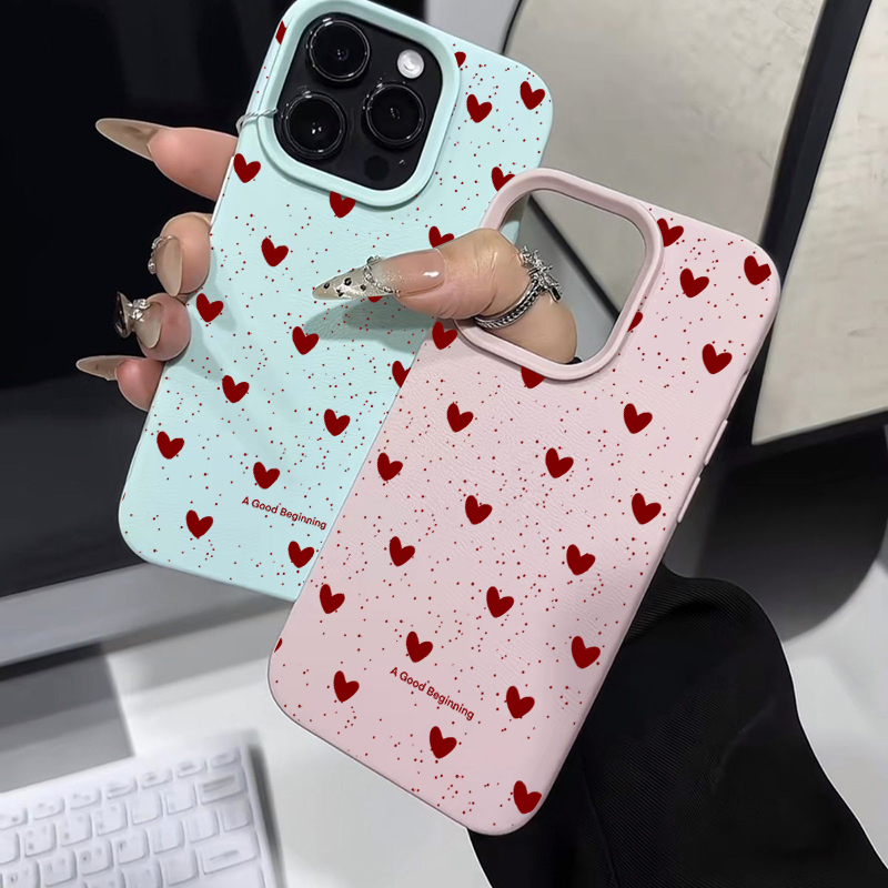 เคสซิลิโคนลายหัวใจแฟชั่น INS ส - Phone Cases Unique บทวิจารณ์และราคา