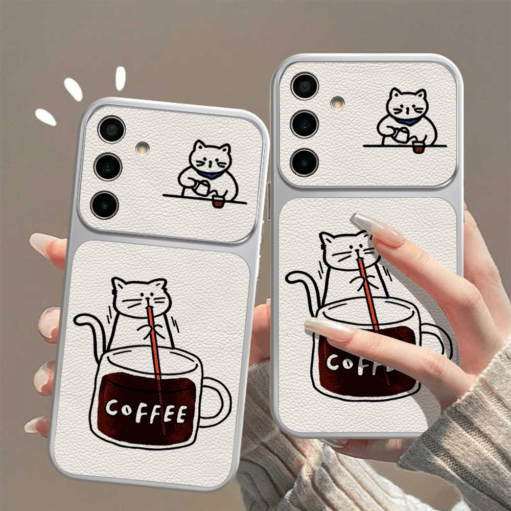 เคสโทรศัพท์ลายแมวน่ารักสีน้ำตา - Phone Cases Samsung S25 Ultra บทวิจารณ์และราคา