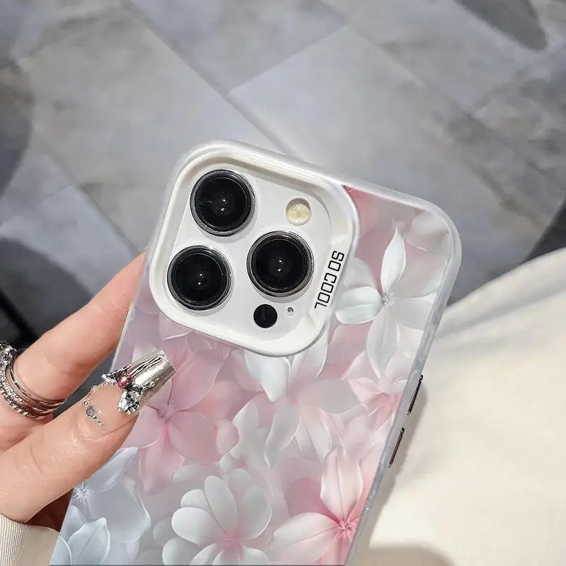 เคสลายดอกไม้สีชมพูสำหรับ iPhon - Phone Cases Unique บทวิจารณ์และราคา