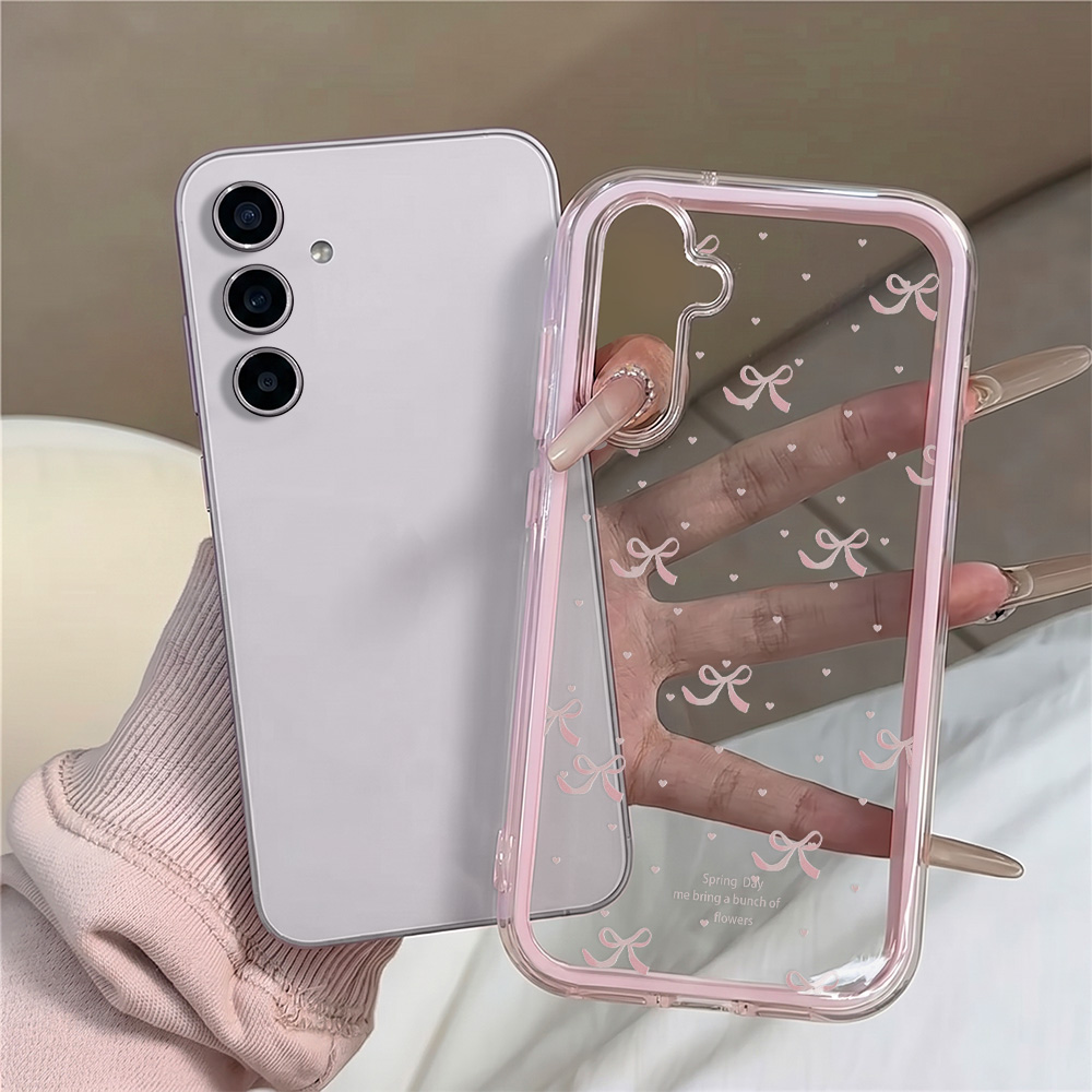 เคสโทรศัพท์น่ารักสีชมพูประดับโ - Phone Cases That Cover The Camera บทวิจารณ์และราคา