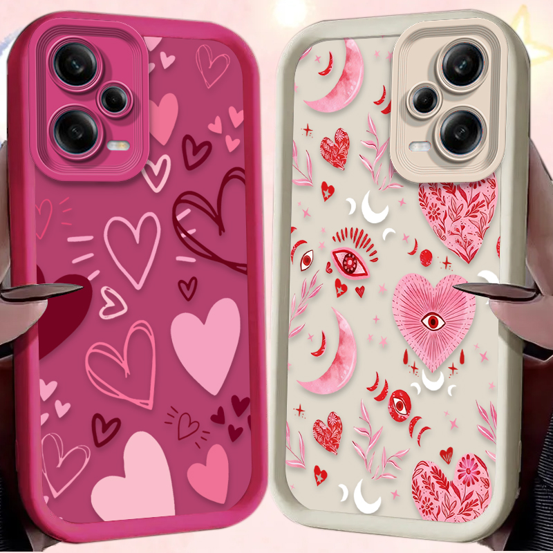 เคสโทรศัพท์รูปหัวใจสีชมพูสำหรั - Phone Cases Redmi บทวิจารณ์และราคา
