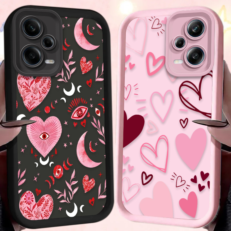 เคสโทรศัพท์รูปหัวใจสีชมพูสำหรั - Phone Cases Redmi บทวิจารณ์และราคา