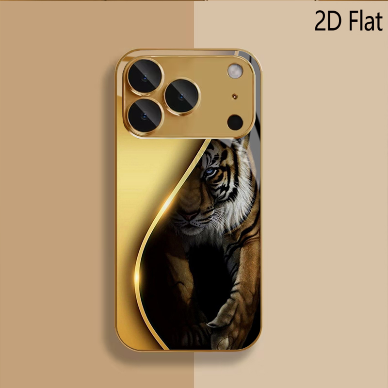 เคสโทรศัพท์ลายเสือทองสำหรับ iP - Phone Cases That Cover The Camera บทวิจารณ์และราคา