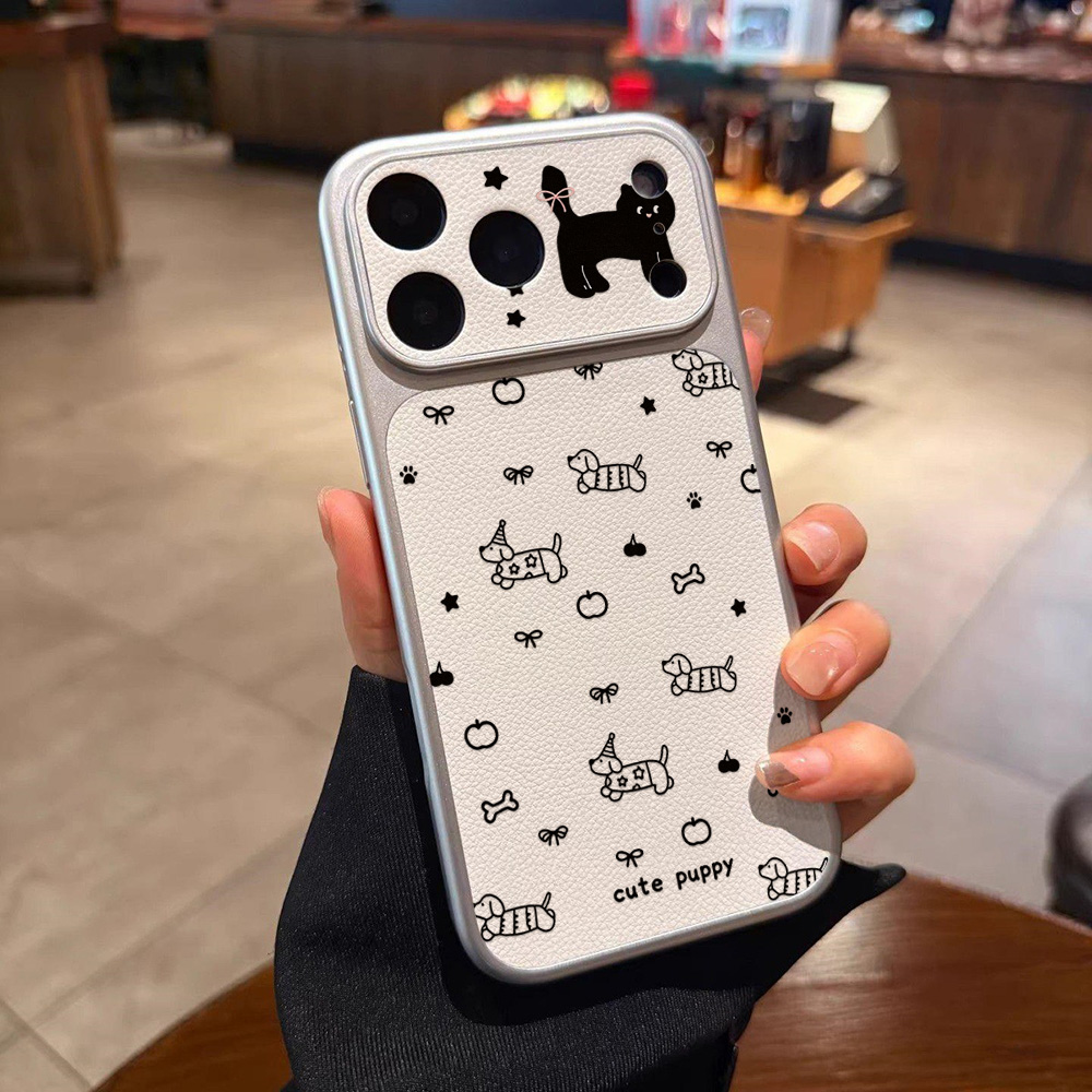 เคสโทรศัพท์หนังลายสุนัขน่ารัก  - Phone Cases That Cover The Camera บทวิจารณ์และราคา