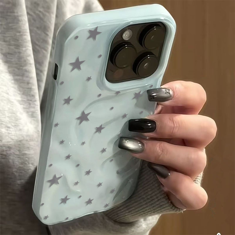 Minimalistสีเทา-สีฟ้าStar Wave - Phone Cases Unique บทวิจารณ์และราคา